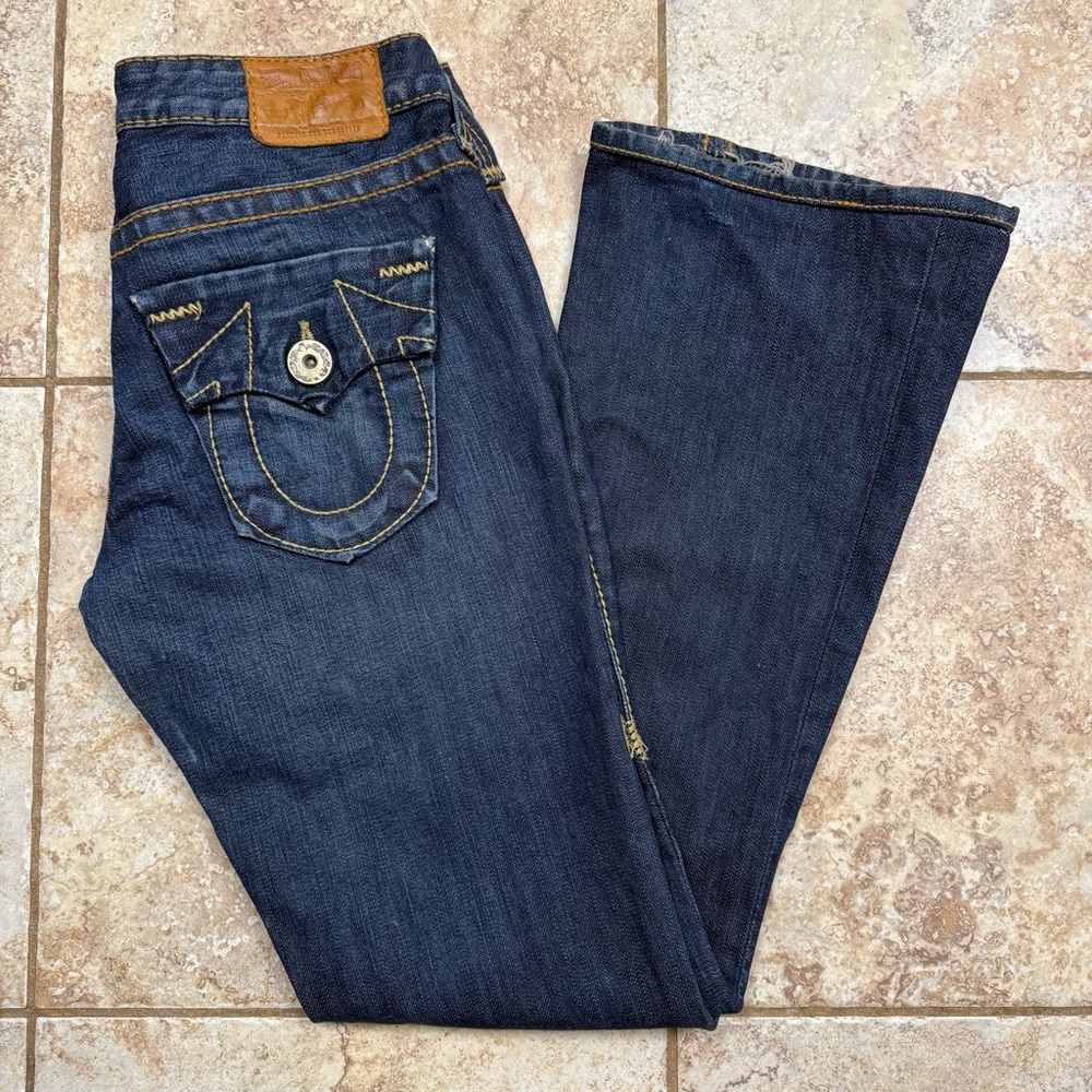 True Religion Dark Blue Flare Jeans